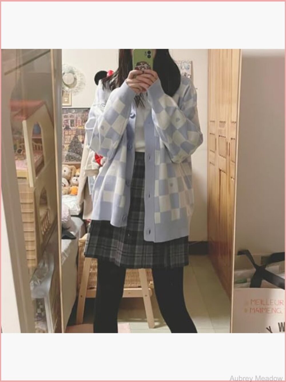 Anime Knit Cardigan, Long Sleeve Button Down Uniform Style Outerwear, Soft Cozy - Picture 3 of 7